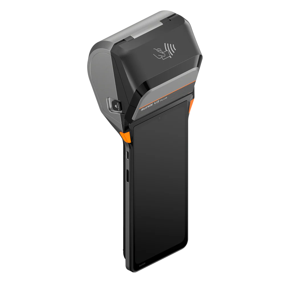 SUNMI V3 PLUS – Android POS with Dual Printer & Scanner (58mm & 80mm, 4GB+64GB, 4G, NFC)