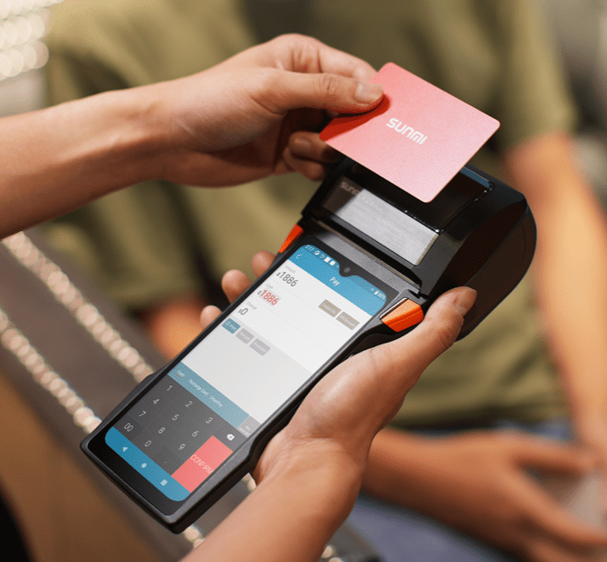 SUNMI V2s – All-in-One Android POS (Printer + Scanner, 4G, NFC, 2GB+16GB)