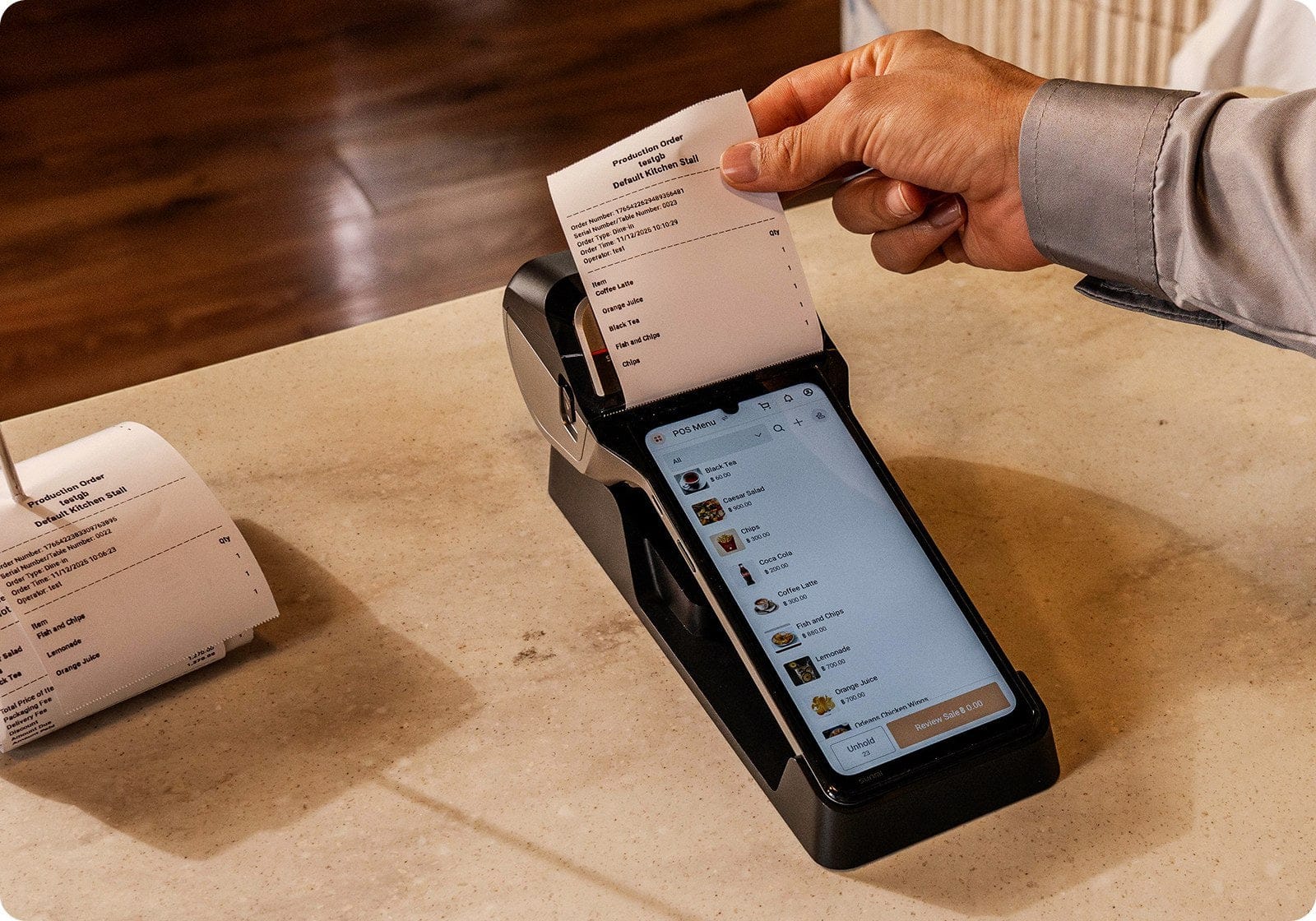 SUNMI V3 PLUS – Android POS with Dual Printer (58mm & 80mm, 4GB+64GB, 4G, NFC)