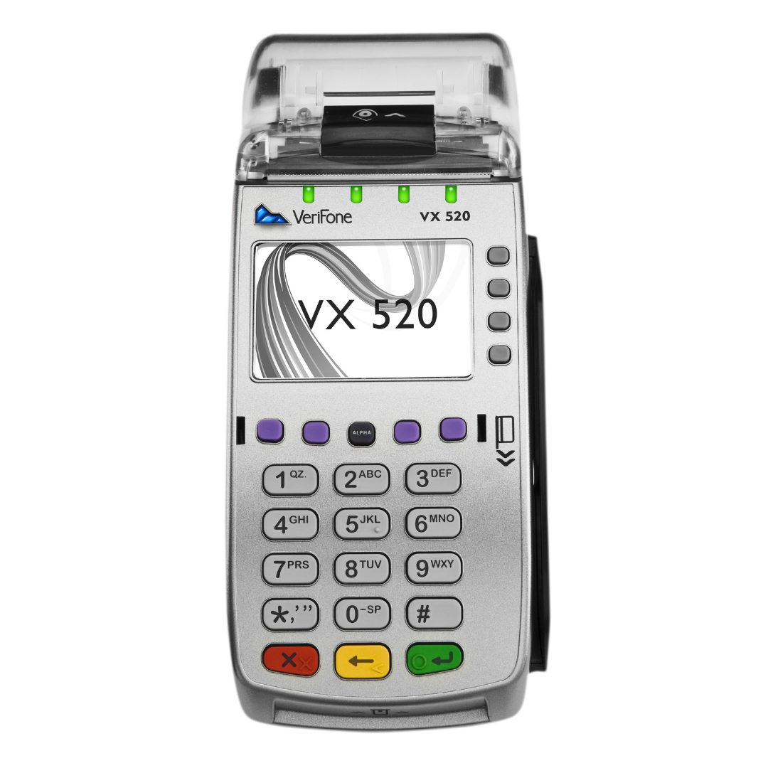 Verifone Vx520 Dual Comm EMV Contactless Credit Card Terminal 64MB - Refurbished